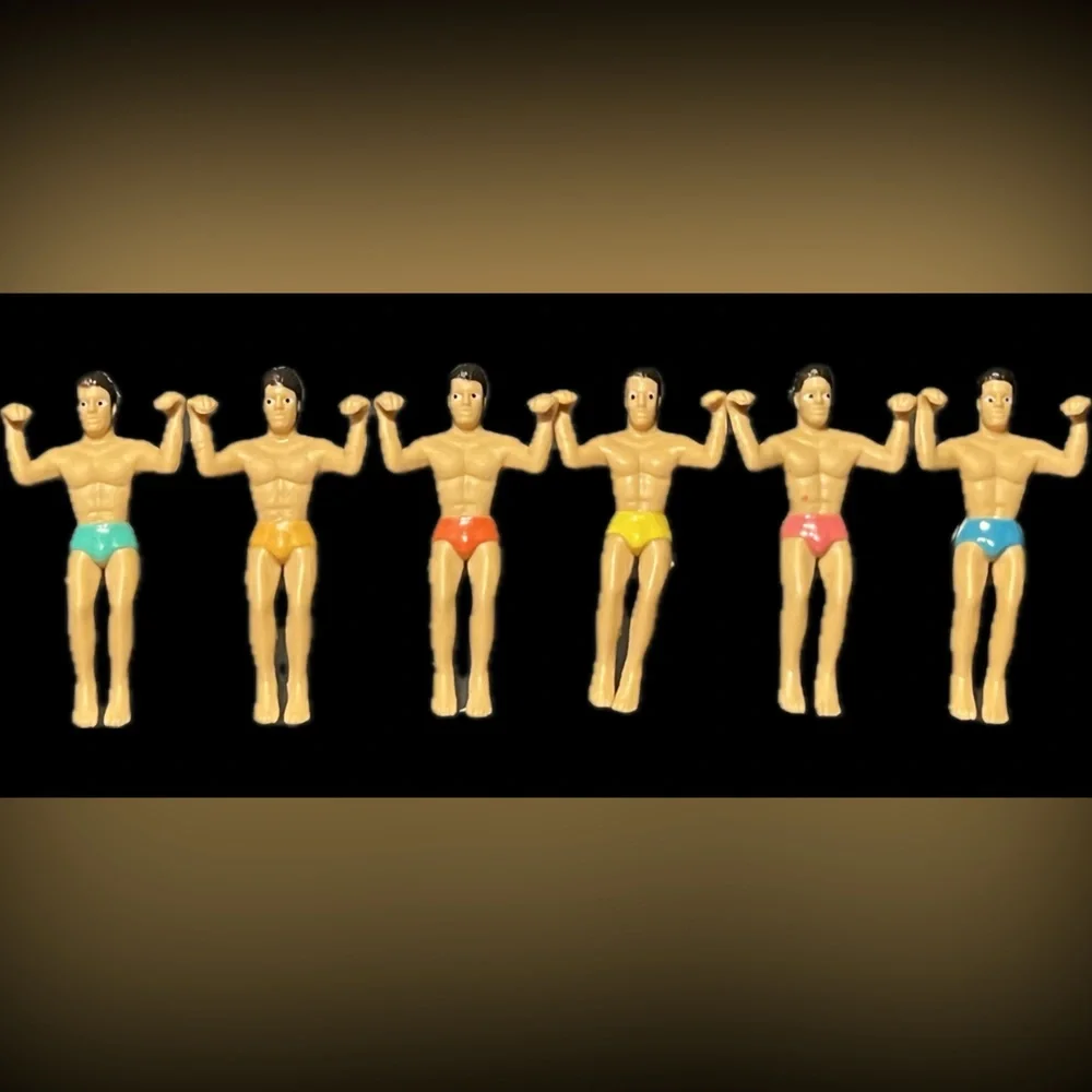 🍷NWOT 6 Wine Glass Markers | Speedo-Wearing Men | Caucasian